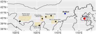 Spatial distribution and core community of diazotrophs in Biological soil crusts and subsoils in temperate semi-arid and arid deserts of China